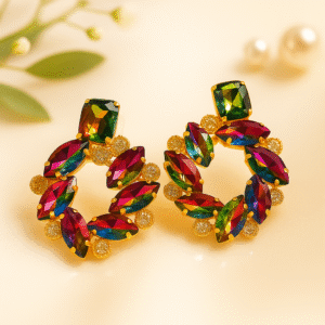 Multi Color Glam Earrings