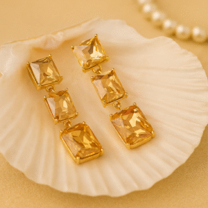 Gold Topaz Earrings