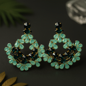 Mint Green Long Earrings