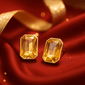 Oversize Sun Gold Studs